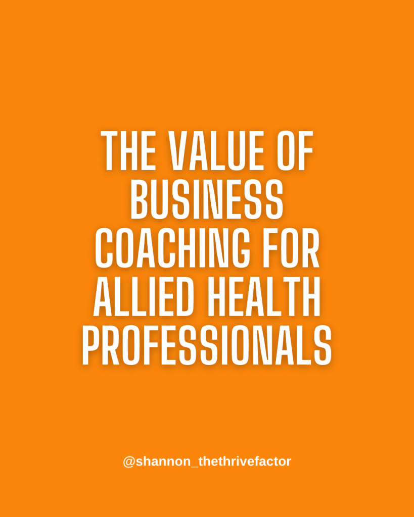 Shannon Dunn Cliniko Article_business coaching for allied health professionals