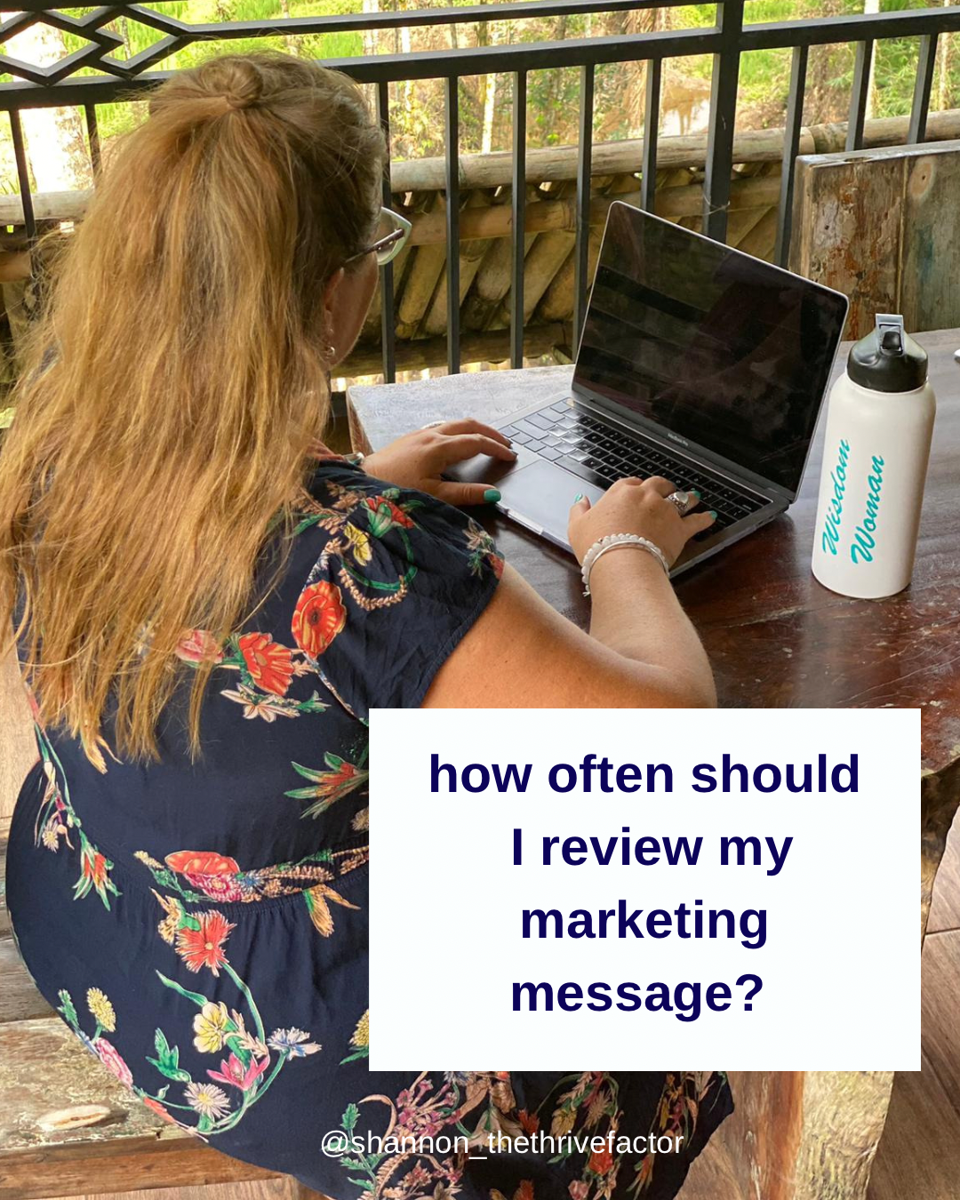 How often should I review my marketing message? Business coach Shannon Dunn | Business coach for women Perth Australia