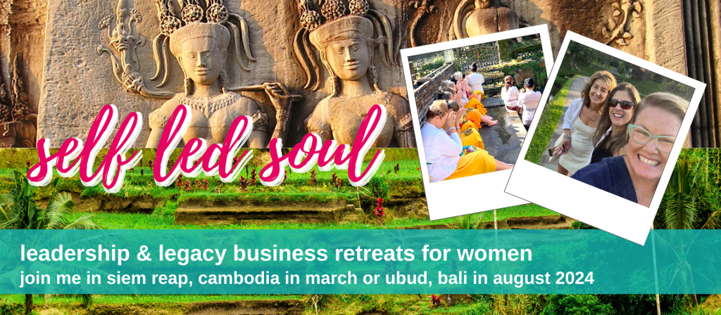 2024 business retreats for women in Ubud Bali and Siem Reap Cambodia | Shannon Dunn | Thrive Factor Archetypes | Business coaching for women Perth Australia